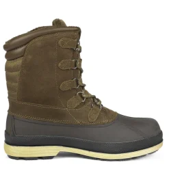 Men's Waterproof Suede Insulated Snow Boots