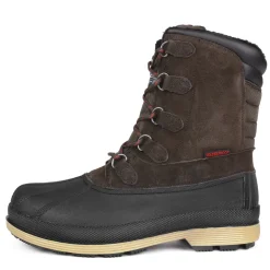 Men's Waterproof Suede Insulated Snow Boots