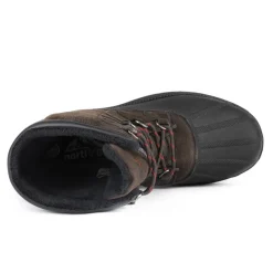 Men's Waterproof Suede Insulated Snow Boots