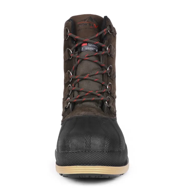 Men's Waterproof Suede Insulated Snow Boots