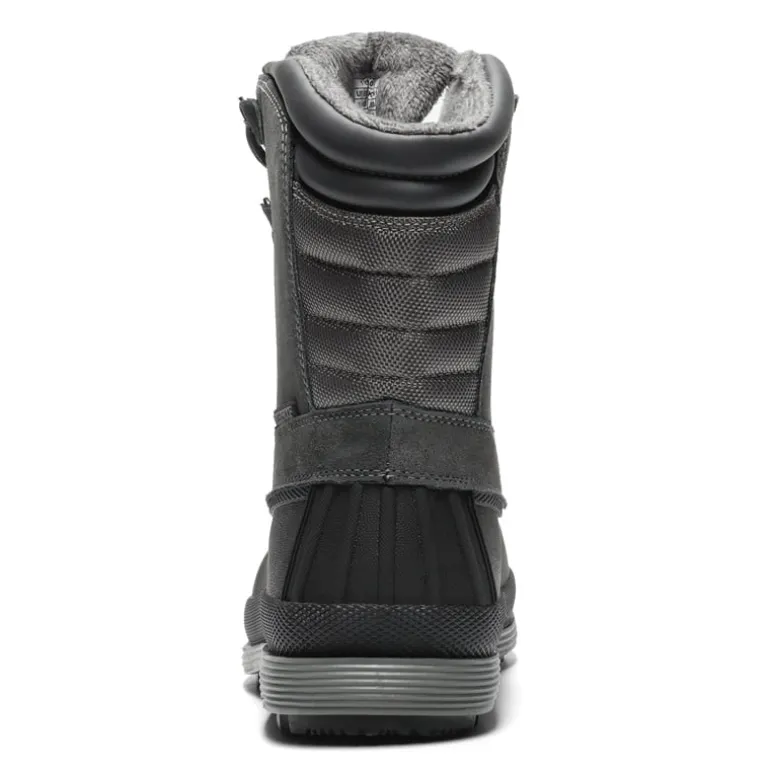 Men's Waterproof Suede Insulated Snow Boots