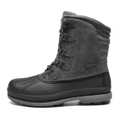 Men's Waterproof Suede Insulated Snow Boots