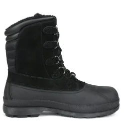 Men's Waterproof Suede Insulated Snow Boots