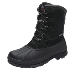 Men's Waterproof Suede Insulated Snow Boots