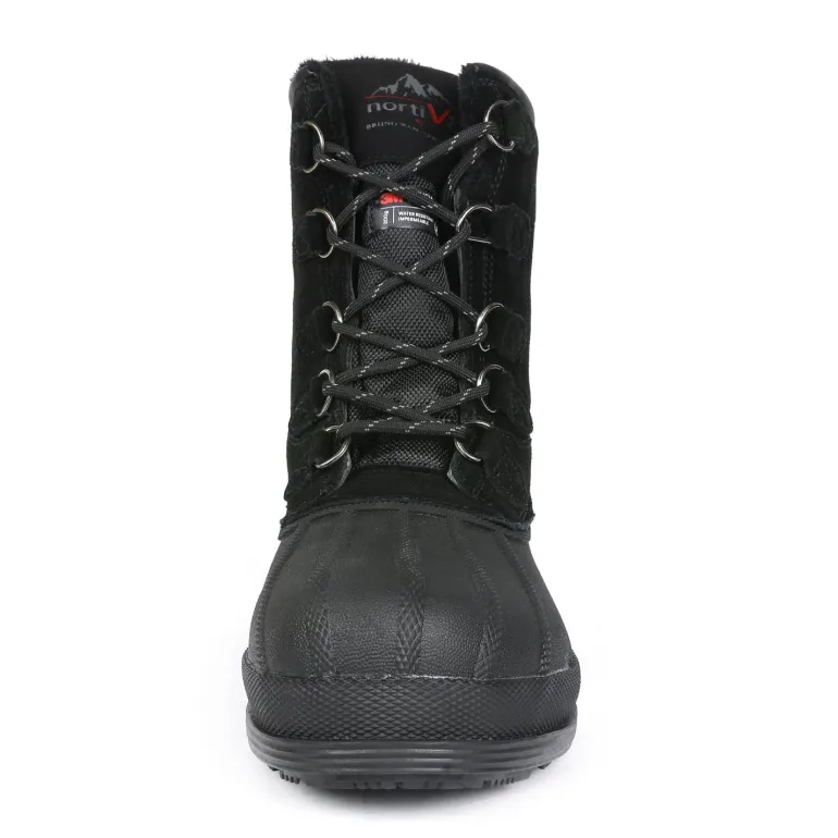 Men's Waterproof Suede Insulated Snow Boots