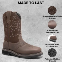Men's Western-style Work Boots