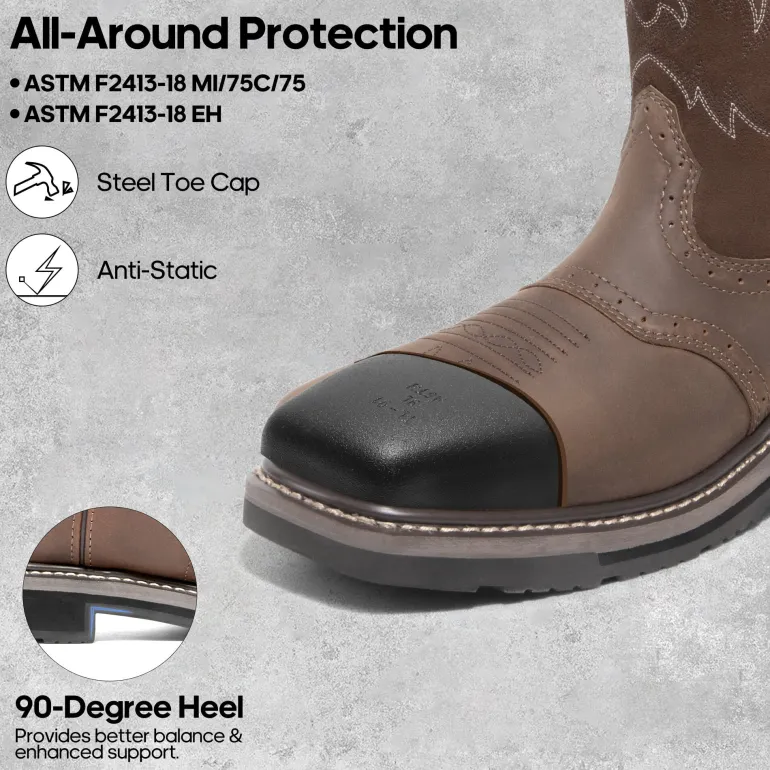 Men's Western-style Work Boots