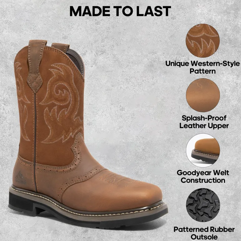 Men's Western-style Work Boots