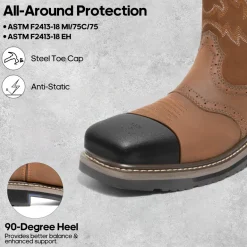 Men's Western-style Work Boots