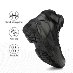 Men's Wide Slip-Resistant Tactical Work Boots