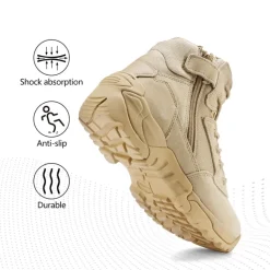 Men's Wide Slip-Resistant Tactical Work Boots