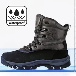 Men's Wide Waterproof Insulated Snow Boots
