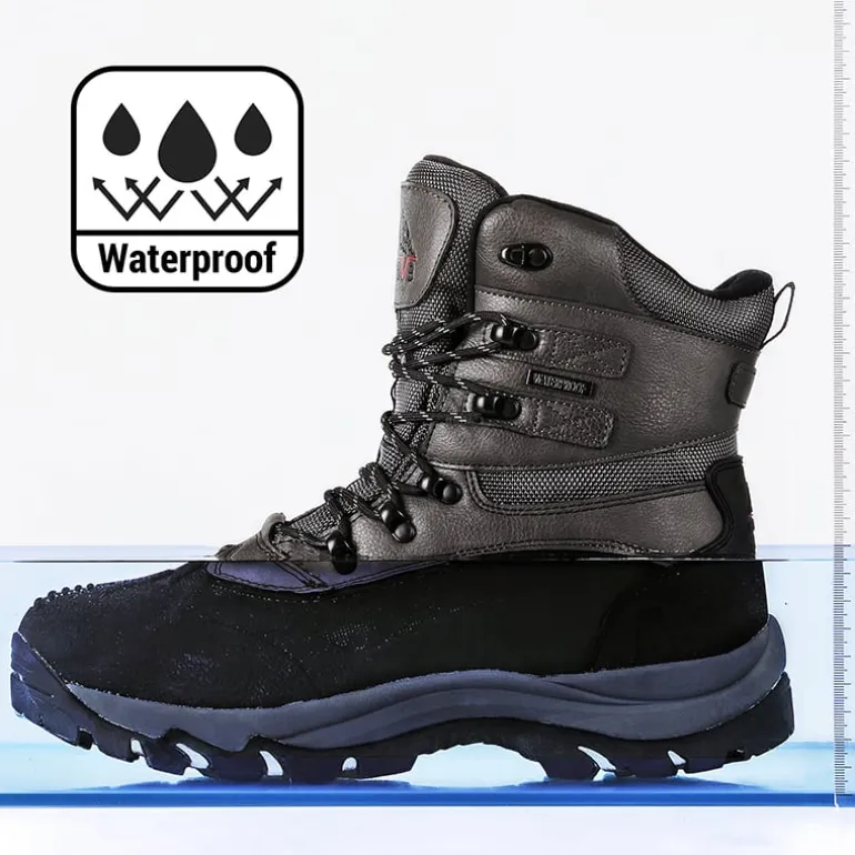 Men's Wide Waterproof Insulated Snow Boots
