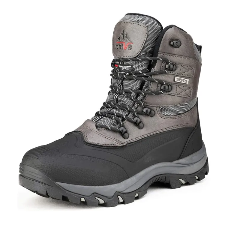Men's Wide Waterproof Insulated Snow Boots