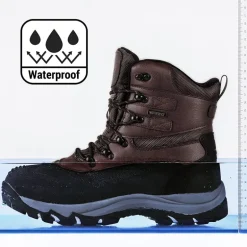 Men's Wide Waterproof Insulated Snow Boots