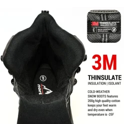 Men's Wide Waterproof Insulated Snow Boots