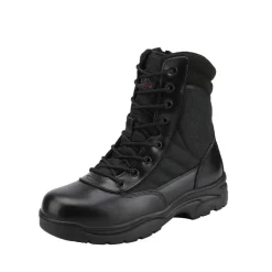 Men's Wide Width Leather Tactical Work Boots