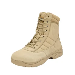 Men's Wide Width Leather Tactical Work Boots