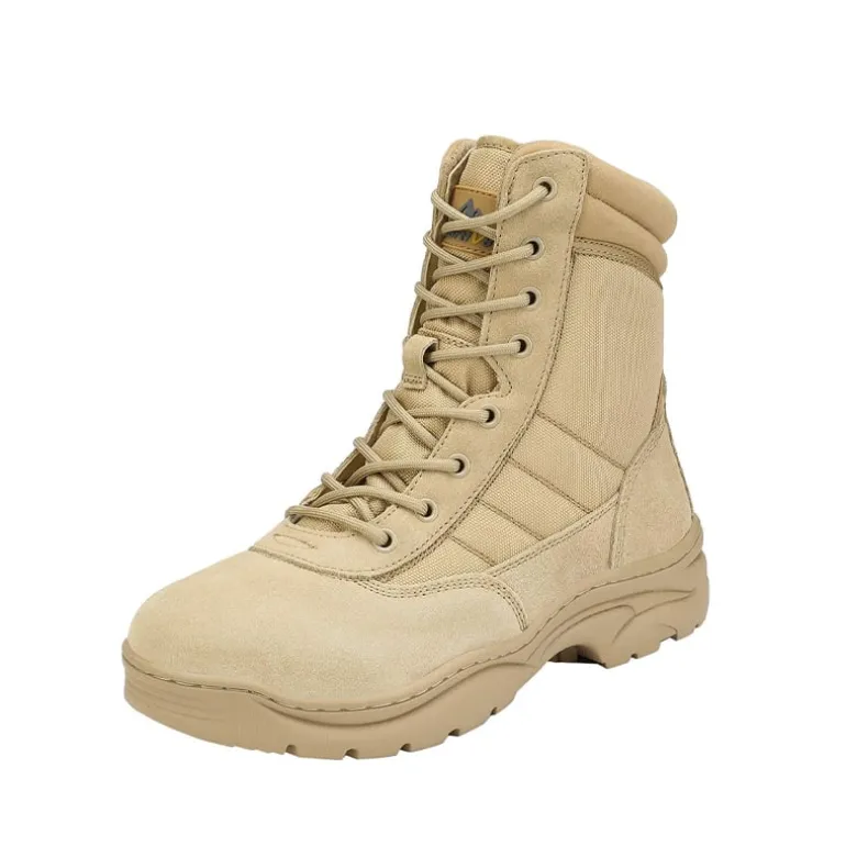 Men's Wide Width Leather Tactical Work Boots