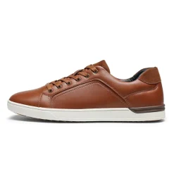Men's Wide Width PU Leather Fashion Sneakers