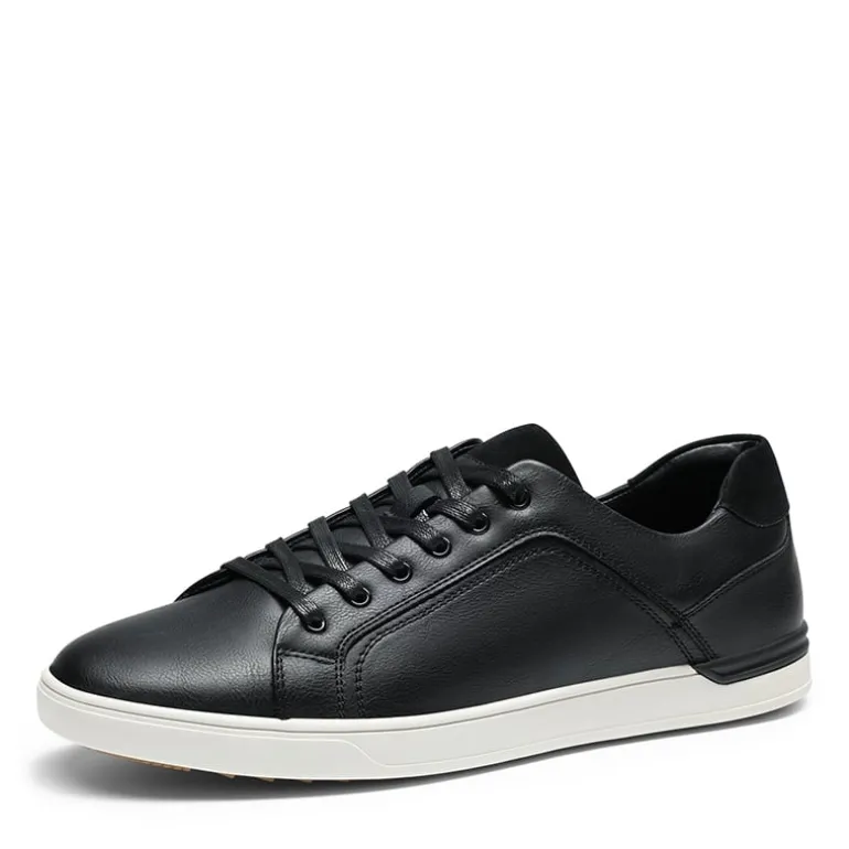 Men's Wide Width PU Leather Fashion Sneakers