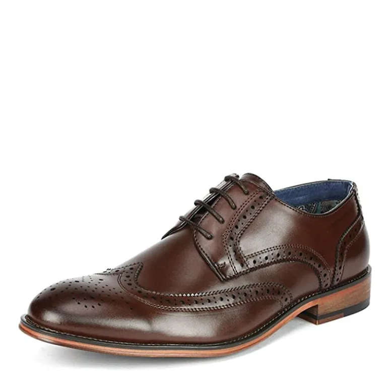 Men's Wide Wingtip Dress Shoes
