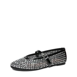 Mesh Mary Jane Ballet Flats