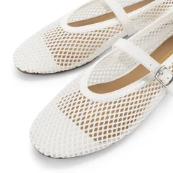 Mesh Mary Jane Ballet Flats