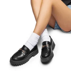 Metallic Vegan Leather Slip-on Loafers
