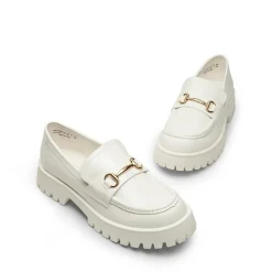 Metallic Vegan Leather Slip-on Loafers