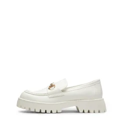 Metallic Vegan Leather Slip-on Loafers