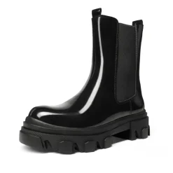 Mid Calf Chunky Chelsea Boots