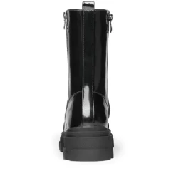 Mid Calf Combat Boots