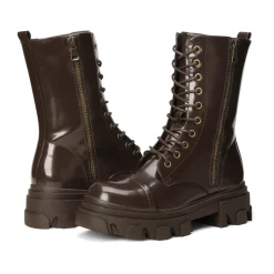 Mid Calf Combat Boots