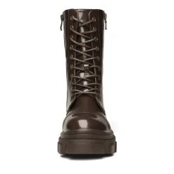 Mid Calf Combat Boots
