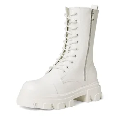 Mid Calf Combat Boots