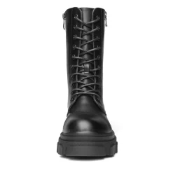 Mid Calf Combat Boots