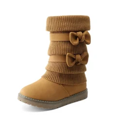 Mid Calf Faux Fur Lined Girls Snow Boots