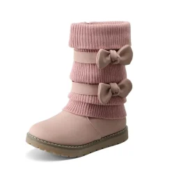 Mid Calf Faux Fur Lined Girls Snow Boots