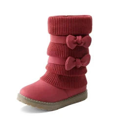 Mid Calf Faux Fur Lined Girls Snow Boots