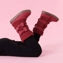 Mid Calf Faux Fur Lined Girls Snow Boots