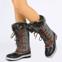 Mid-Calf Fur Snow Boots