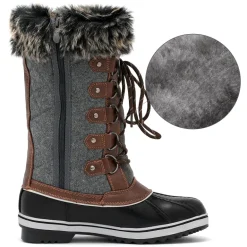 Mid-Calf Fur Snow Boots