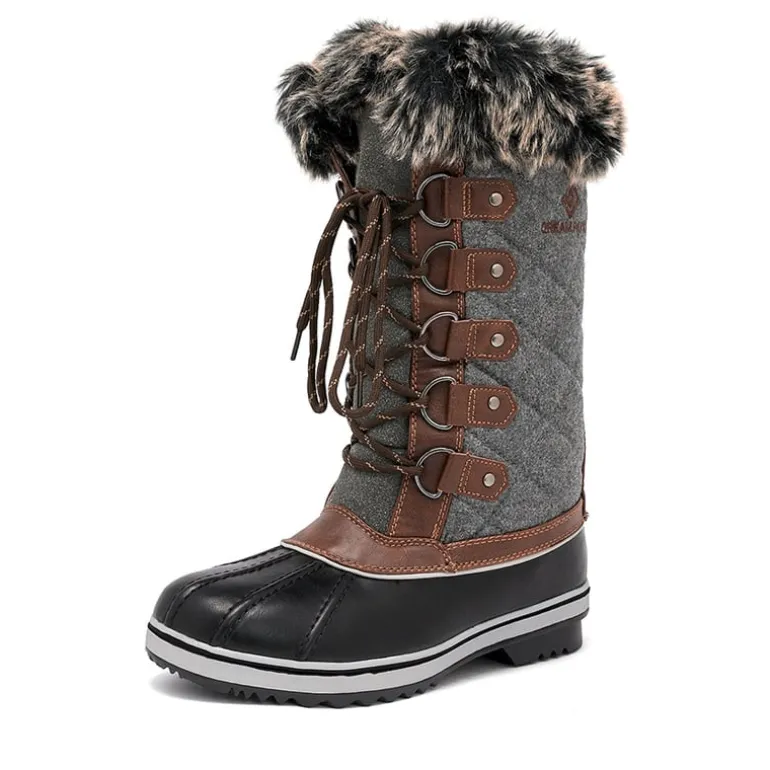 Mid-Calf Fur Snow Boots