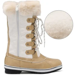 Mid-Calf Fur Snow Boots
