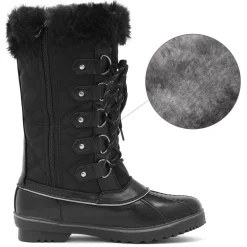 Mid-Calf Fur Snow Boots