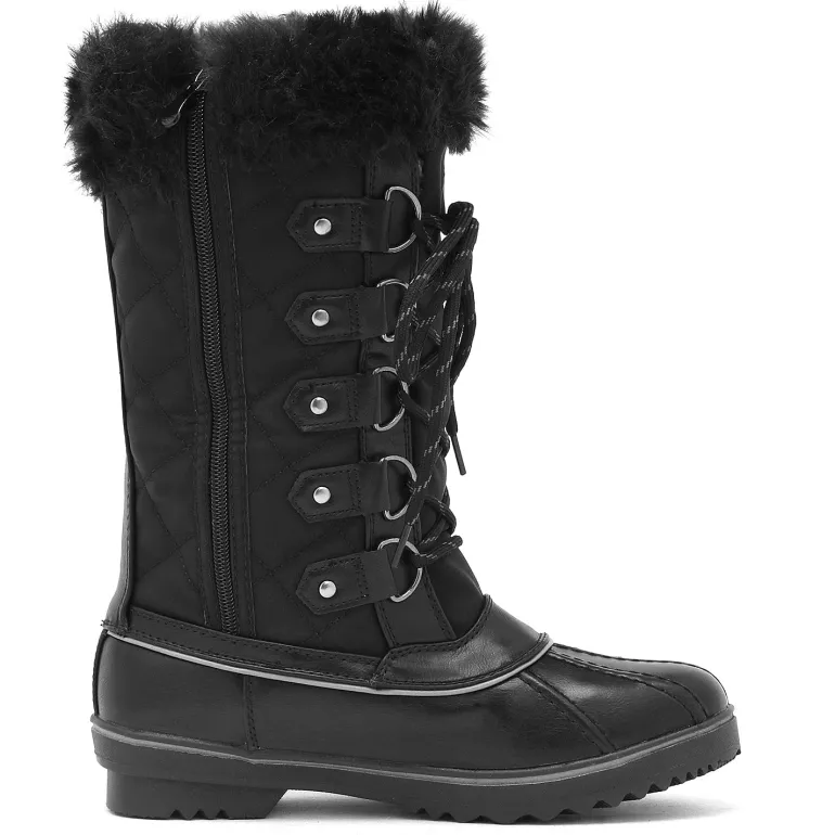 Mid-Calf Fur Snow Boots
