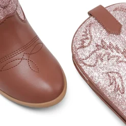 Mid Calf Kids Cowboy Riding Boots