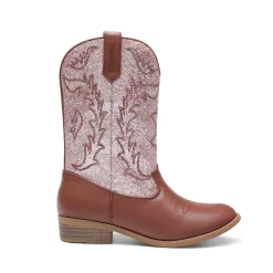 Mid Calf Kids Cowboy Riding Boots
