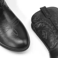 Mid Calf Kids Cowboy Riding Boots